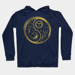 Yin Yang Sun and Moon Hoodie